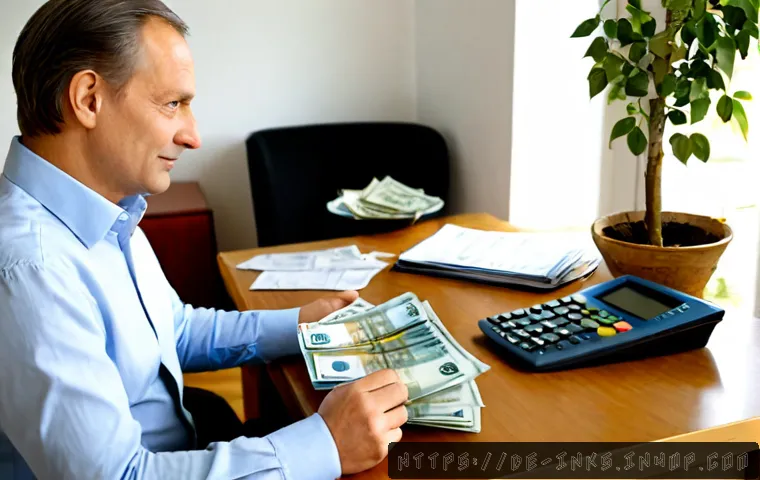 Home 17 감정적 투자 오류와 재무 계획 - Photorealistic financial planning scene in a bright German home office, a middle-aged couple calmly ...